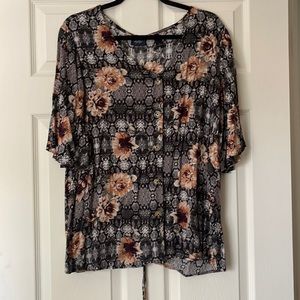 Daytrip blouse L floral snake prints